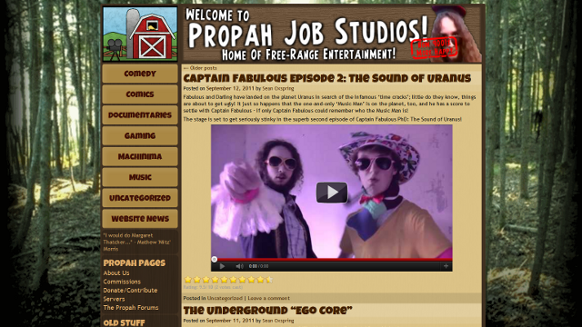 Propah Job Studios Website