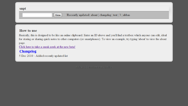 snpt, online textbox